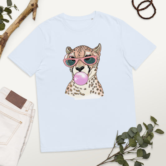 Baggy t-shirt Cheetah Blowing Bubble Gum